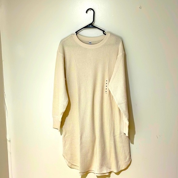 Uniqlo Dresses & Skirts - Uniqlo Waffle Crew Neck Long-Sleeve Dress